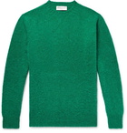 Officine Generale - Mélange Shetland Wool Sweater - Men - Green