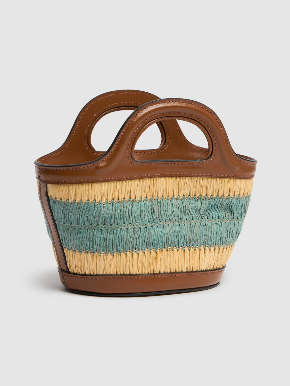 MARNIマイクロトロピカリア ラフィアエフェクトバッグ