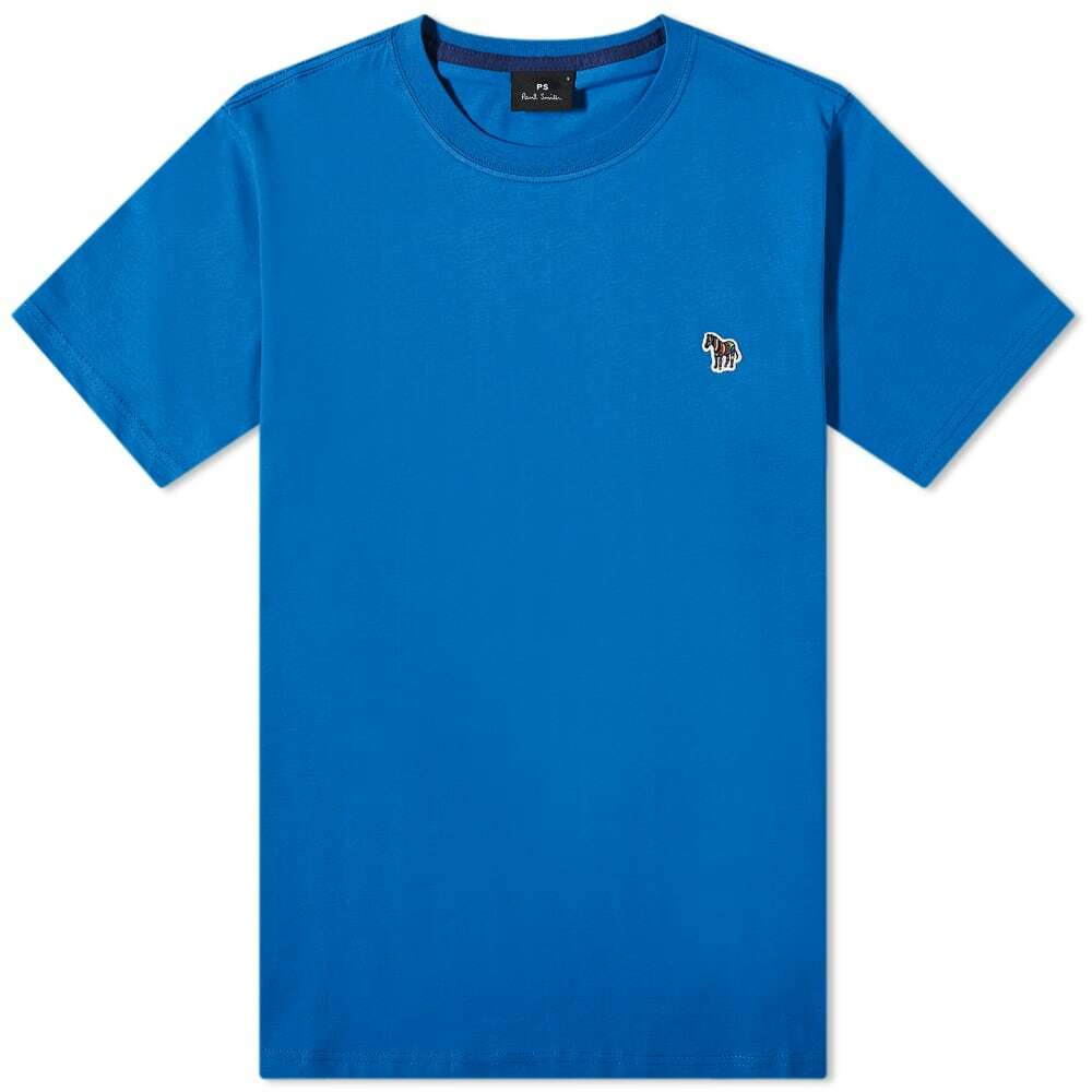 Paul Smith Men's Zebra Logo T-Shirt in Mid Blue Paul Smith