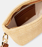 Valentino Garavani VLogo Mini raffia pouch