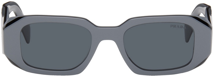 Photo: Prada Eyewear Gray Symbole Sunglasses