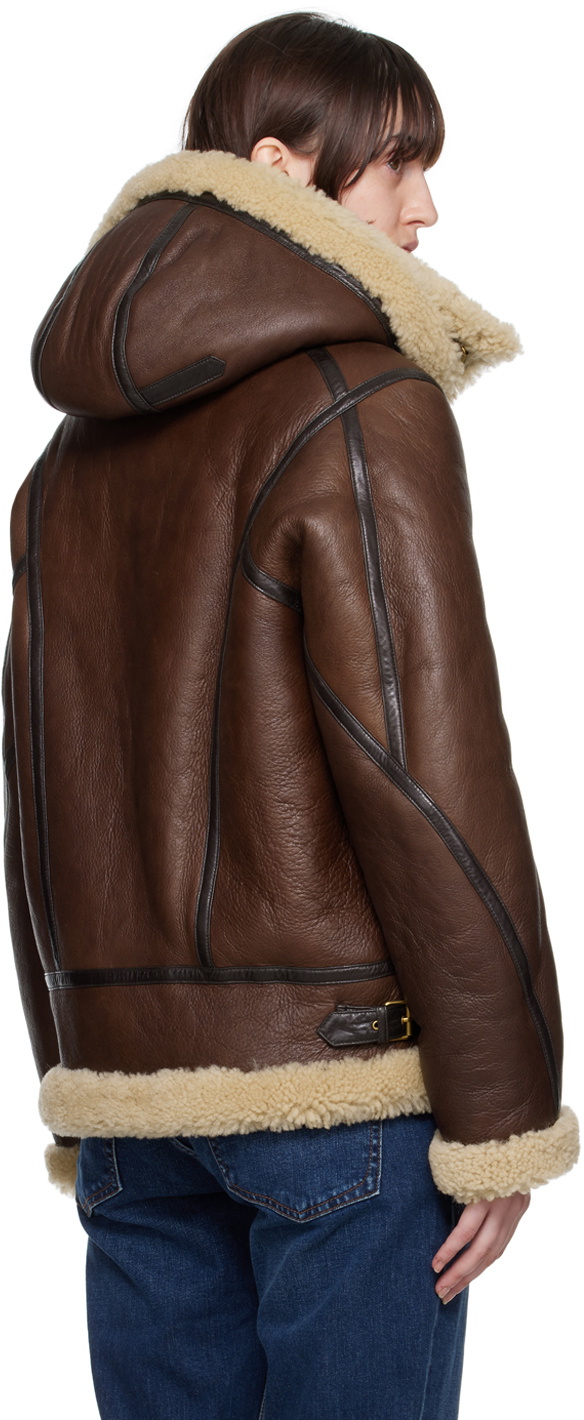 Shearing Rag rag & bone Brown Stella Shearling Jacket Rag and Bone