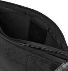 Berluti - Scritto Leather-Trimmed Nylon Zip-Around Pouch - Black