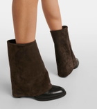 See By Chloé Melia 90 leather and suede boots