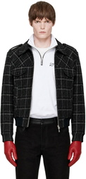Ernest W. Baker Gray Check Bomber Jacket