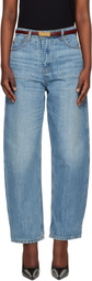 Re/Done Blue 'The Rewind' Reversible Jeans
