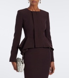 Roland Mouret Peplum crêpe jacket