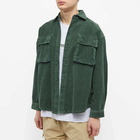 Taikan Men's Corduroy Shirt Jacket in Forest Green