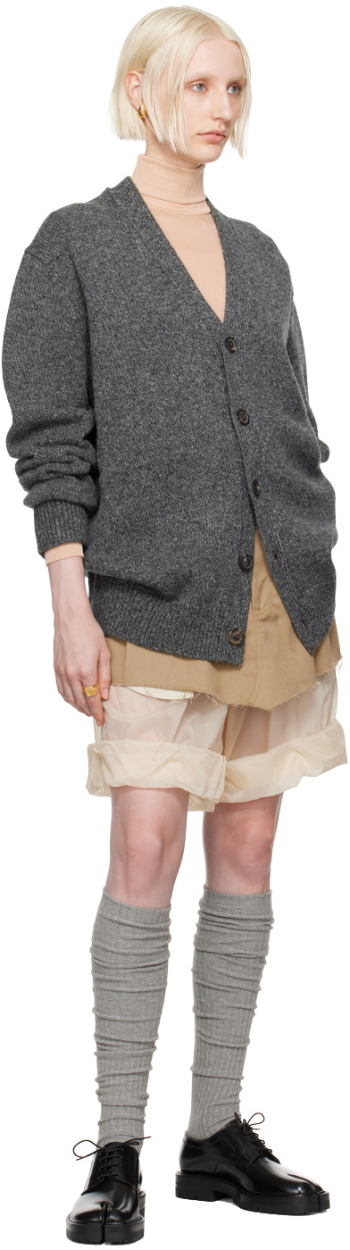 Maison Margiela Beige High-Neck Bodysuit