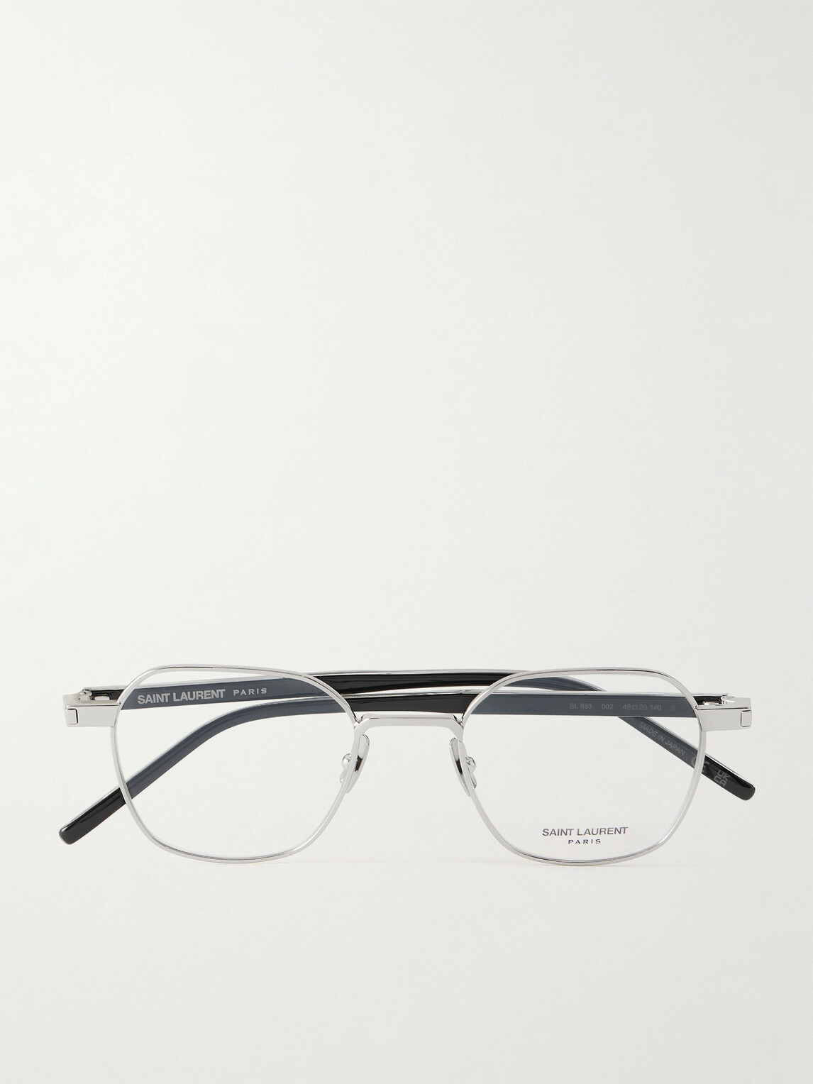 SAINT LAURENT - Round-Frame Silver-Tone Optical Glasses