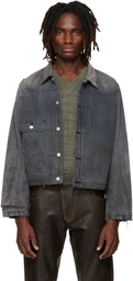 Enfants Riches Déprimés Gray 'Type VII' Flannel Lined Denim Jacket