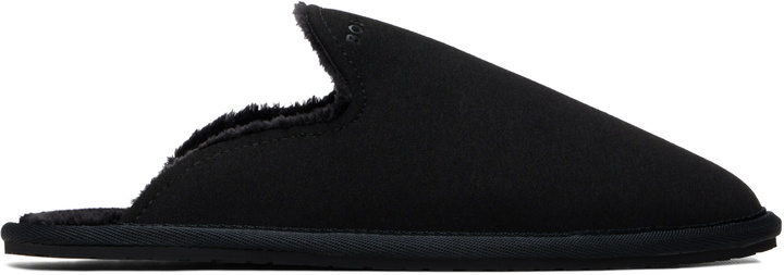 Photo: BOSS Black Faux-Shearling-Lined Slippers