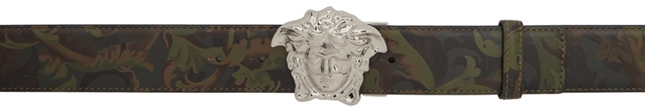 Photo: Versace Reversible Green Baroccoflage 'La Medusa' Belt