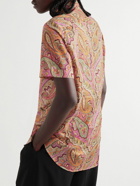 Etro - Slim-Fit Printed Cotton-Poplin Shirt - Pink