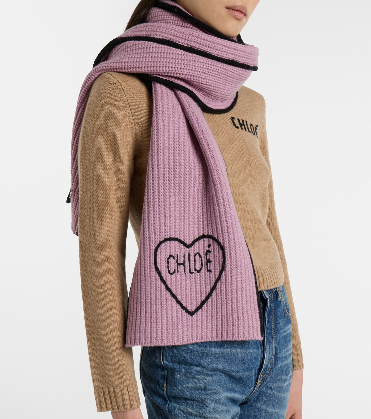Chlo Chlo Enc ur Wool And Cashmere Scarf Chloe Chlo Chlo Enc ur Wool And Cashmere Scarf Chloe
