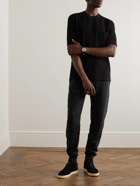 Zegna - Cotton-Piqué T-Shirt - Black