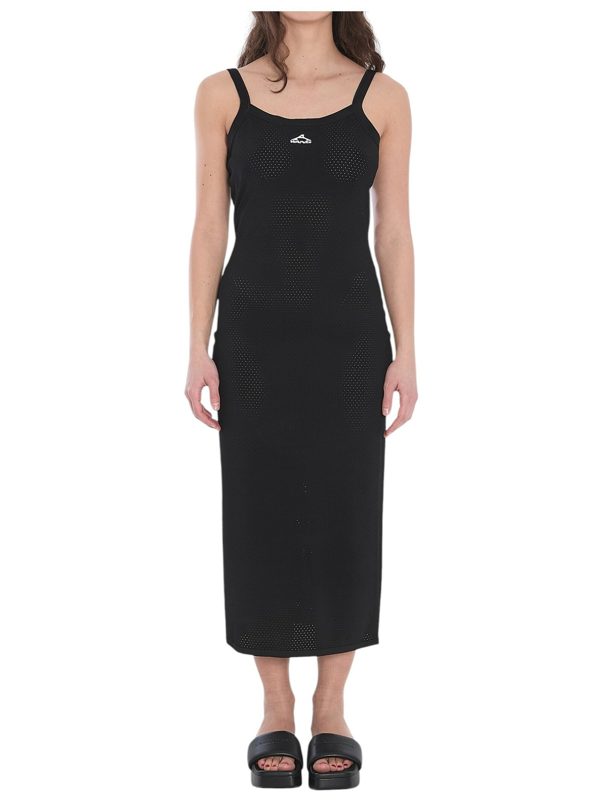 Alexander Wang Black Stretch Viscose Blend Dress Alexander Wang