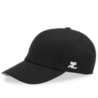 Courrèges Women's Signature Cotton Cap in Black