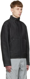AFFXWRKS Black Contrast Stitch Denim Jacket