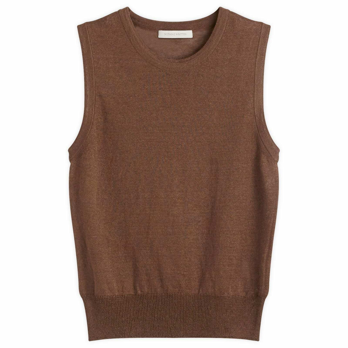 Nothing Written Women's Rola Linen Sleeveless Top in Brown