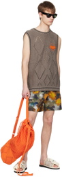 A PERSONAL NOTE 73 Taupe Argyle Vest
