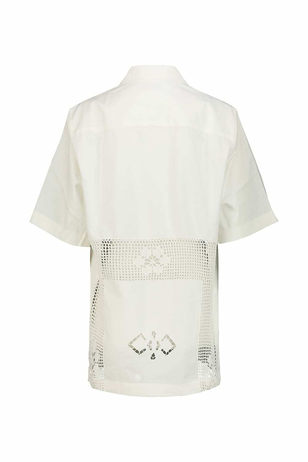 Marine Serre Bowling Shirt In Regenerated Household Linen