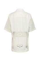 Marine Serre Bowling Shirt In Regenerated Household Linen