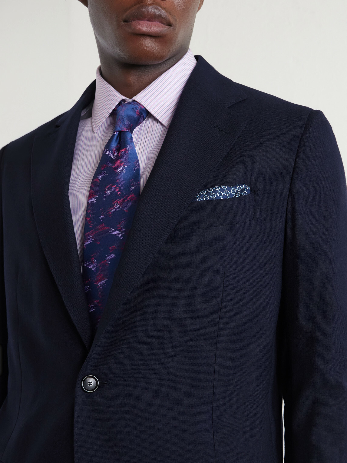 De Petrillo - Virgin Wool Suit Jacket - Blue