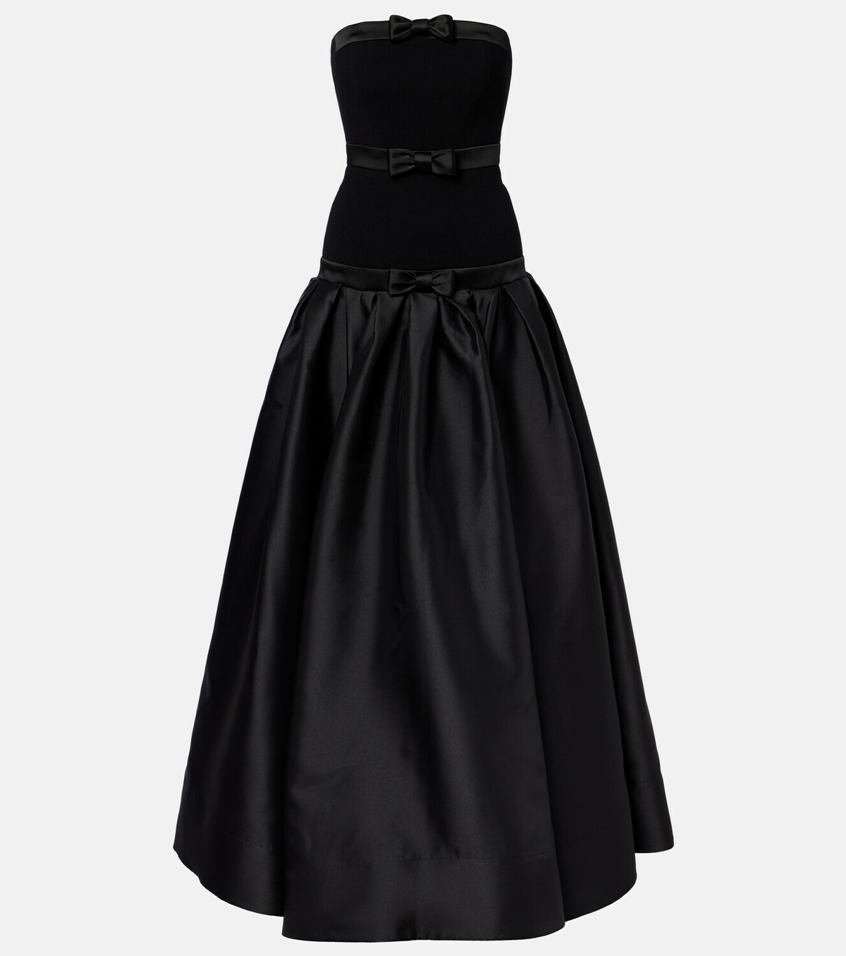 Rebecca Vallance Zendaya satin-paneled bustier gown
