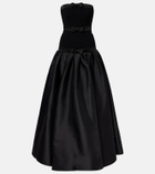 Rebecca Vallance Zendaya satin-paneled bustier gown