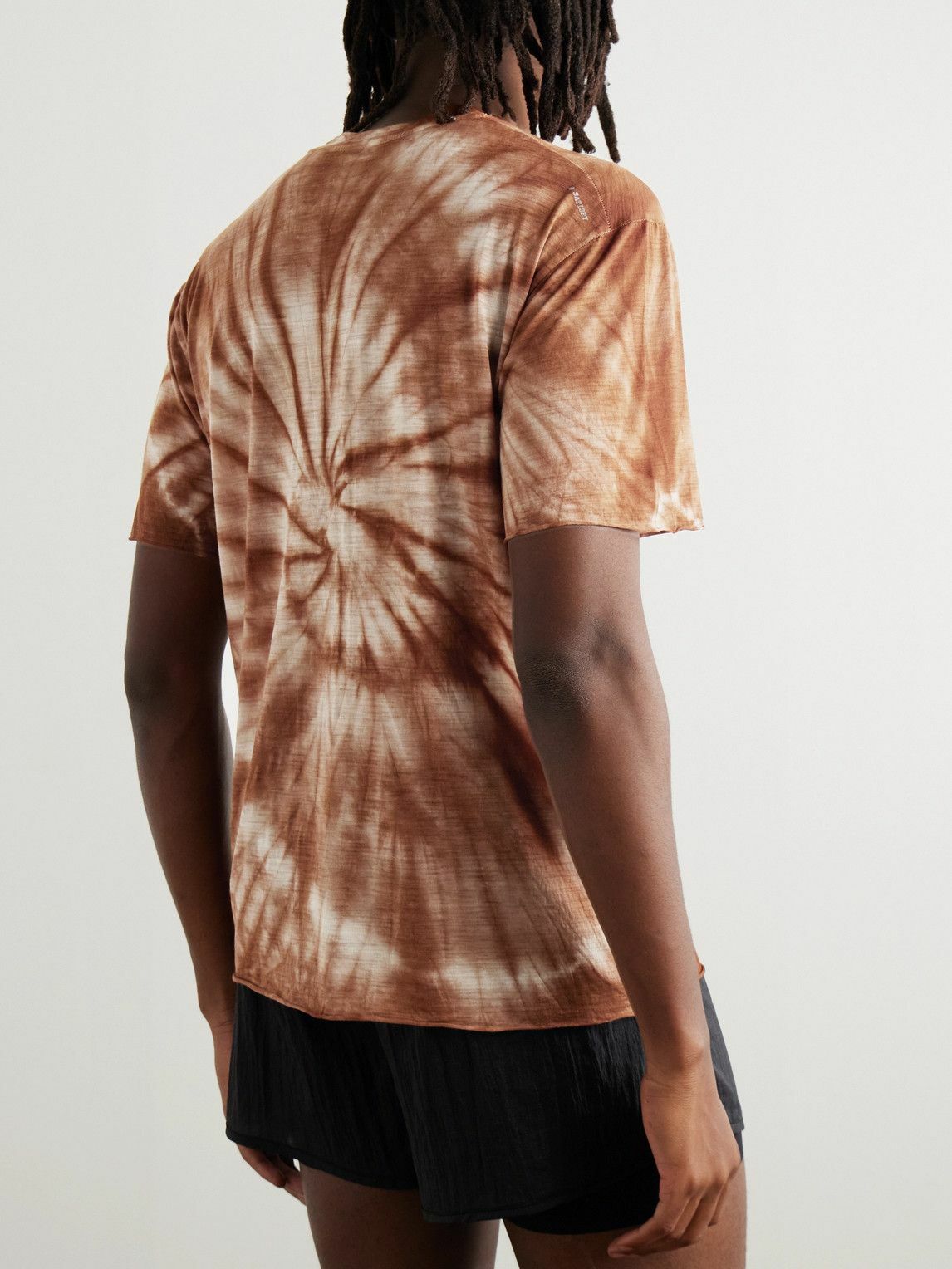 Satisfy - Tie-Dyed CloudMerino™ T-Shirt - Brown