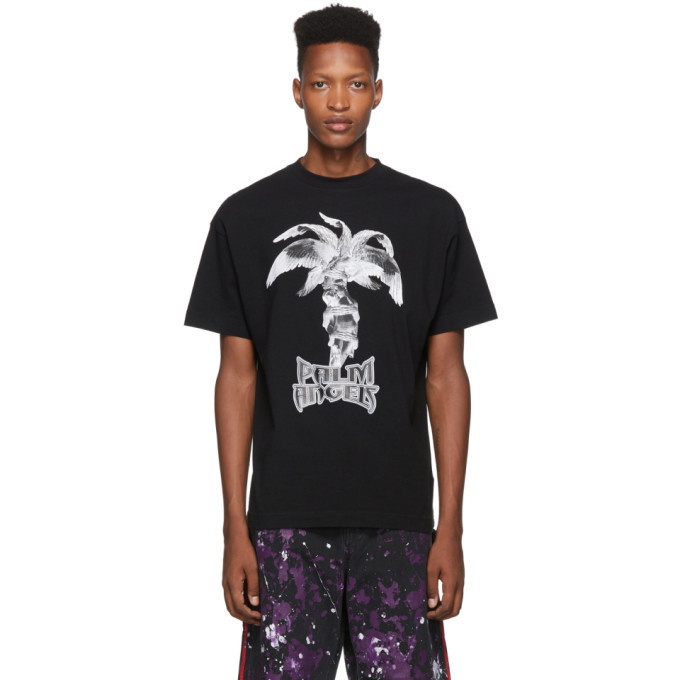 Photo: Palm Angels Black Statue T-Shirt