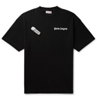 Palm Angels - Embellished Logo-Print Cotton-Jersey T-Shirt - Men - Black