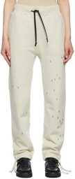 1017 ALYX 9SM Beige Studded Double Logo Lounge Pants