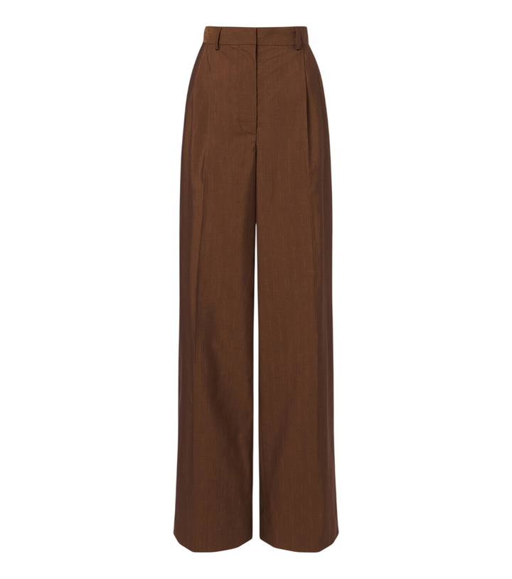 Photo: Stella McCartney Wool and silk wide-leg pants