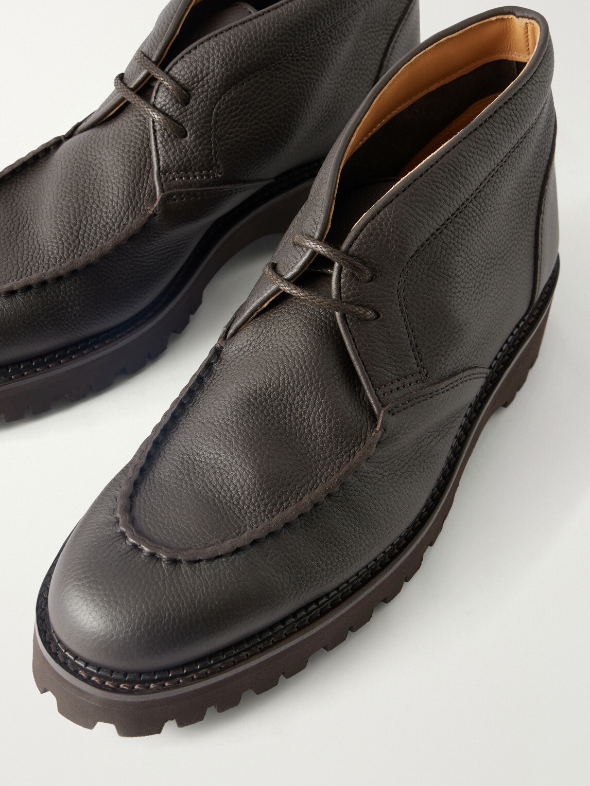 John Lobb - Field Full-Grain Leather Desert Boots - Brown