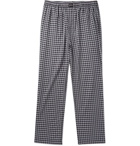 Balenciaga - Wide-Leg Checked Cotton Drawstring Trousers - Men - Gray