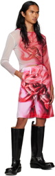 Gerrit Jacob Pink Printed Long Sleeve T-Shirt