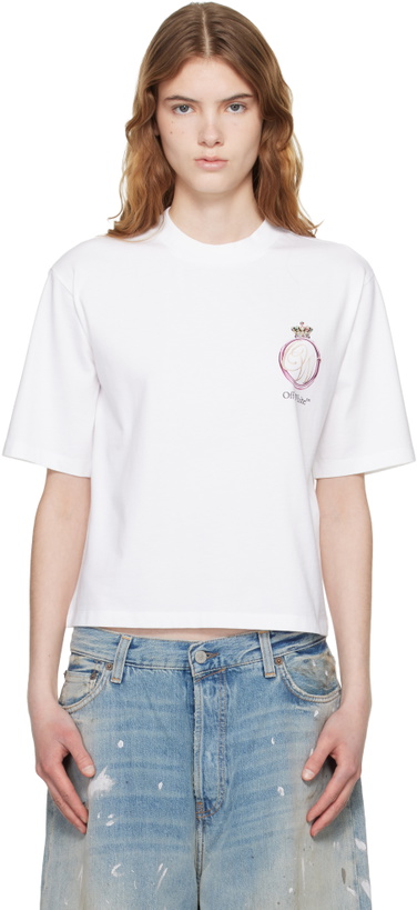 Photo: Off-White White Royal Crown Boxy T-shirt