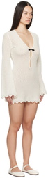 The Garment Off-White V-Neck Minidress