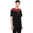 Marcelo Burlon County of Milan Black and Red Wing T-Shirt