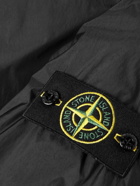 Stone Island - Garment-Dyed Padded Crinkled Reps Nylon Hooded Jacket - Black