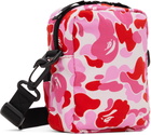 BAPE Pink ABC Camo Shark Mini Bag
