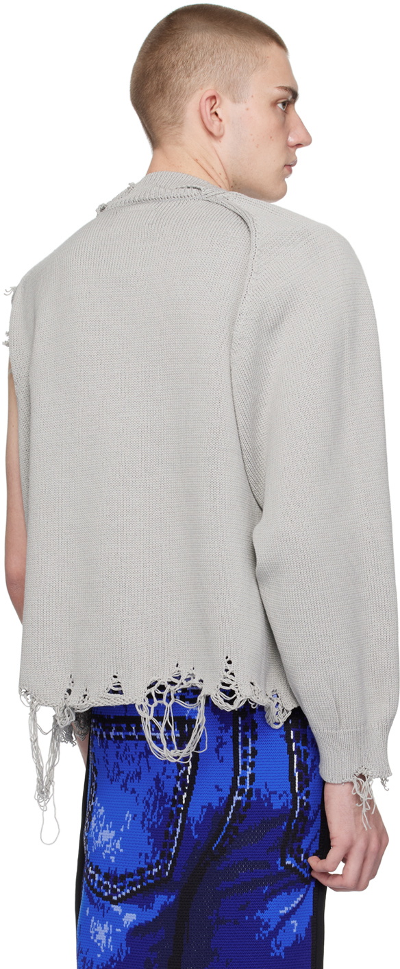 Doublet Gray 2Way Sleeve Cardigan