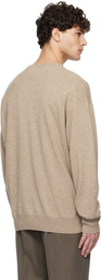 YLÈVE Beige Cashmere Henley