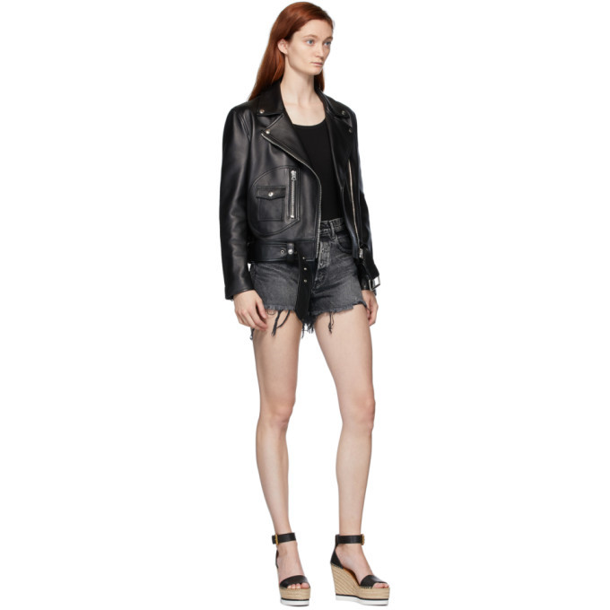 Moussy Vintage Black Denim Perrysburg Shorts