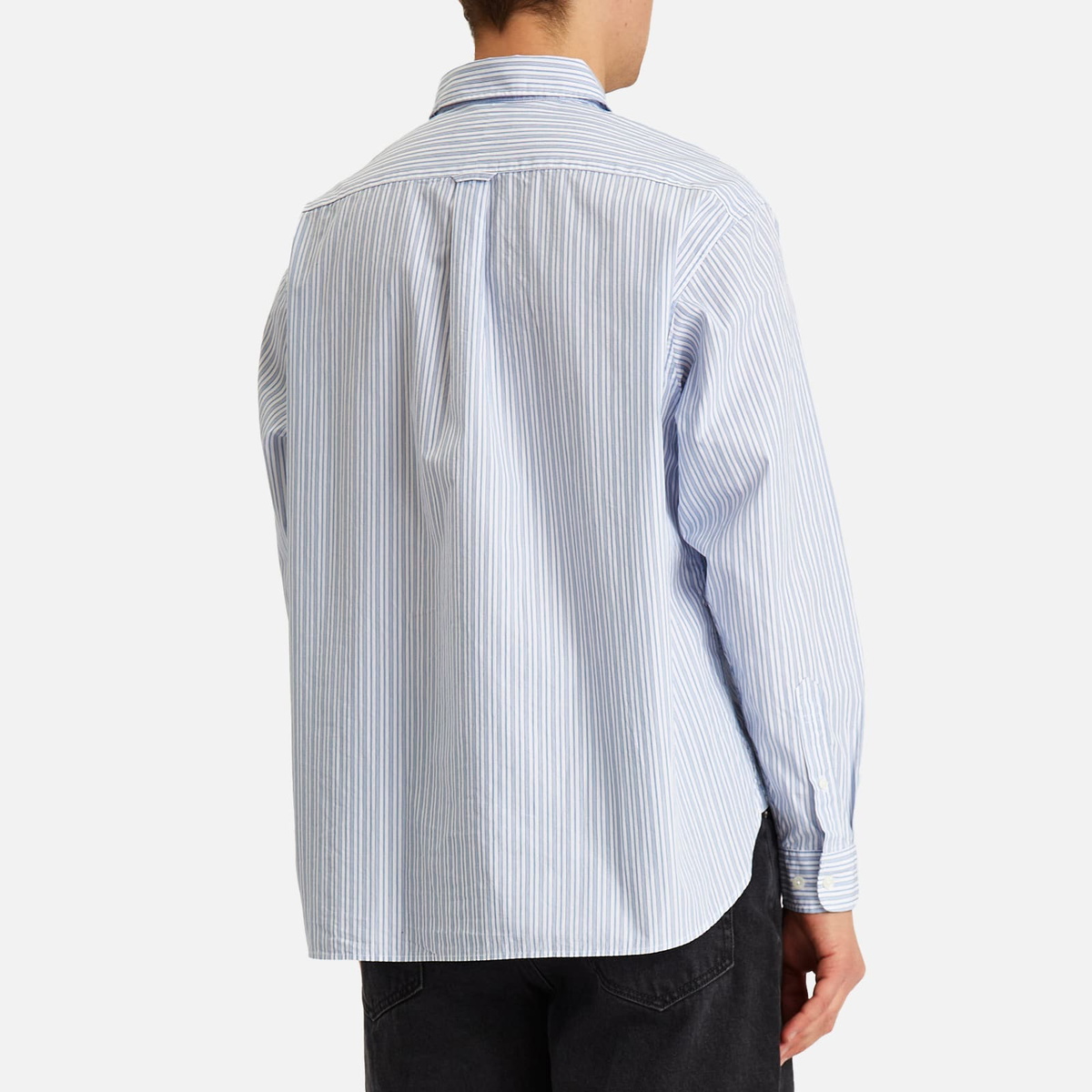 thisisneverthat DSN Striped Shirt ホワイト S thisisneverthat Men's Dsn Striped Shirt in White thisisneverthat