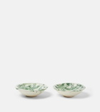 Cabana Marbled set of 2 ceramic bowls