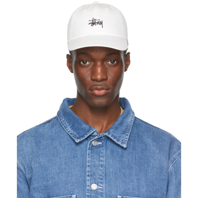 Photo: Stussy White Stock Low Pro Cap