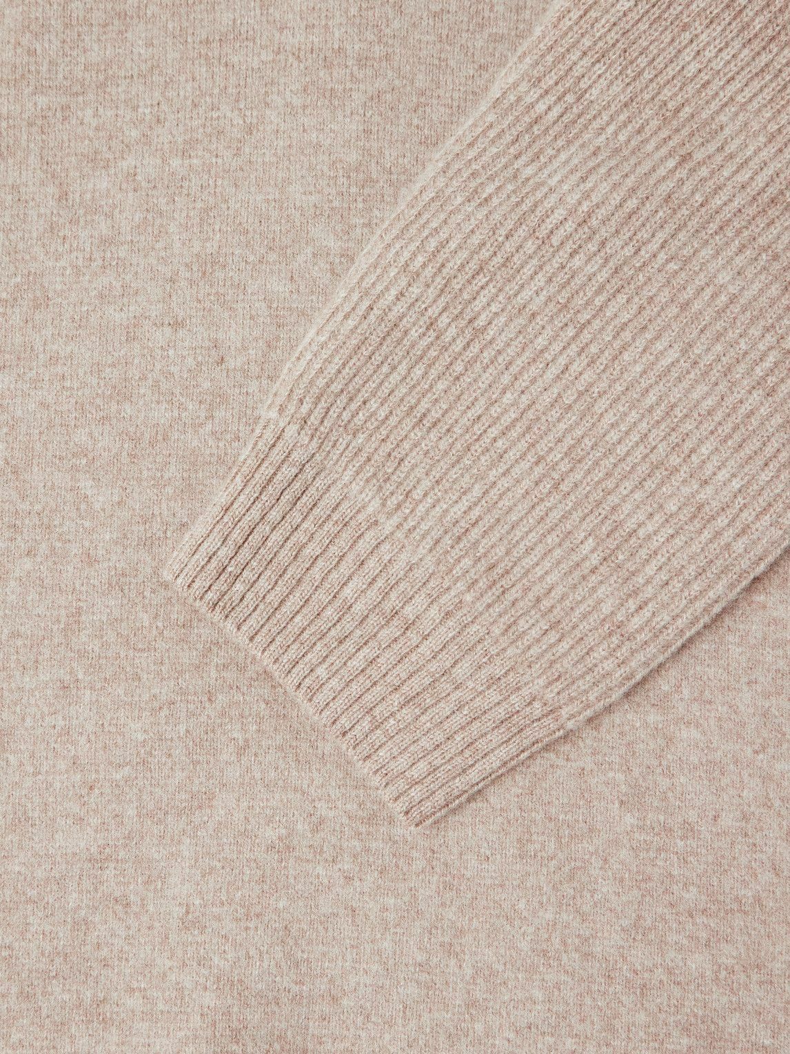 SEASE - Virgin Wool and Cashmere-Blend Half-Zip Sweater - Neutrals